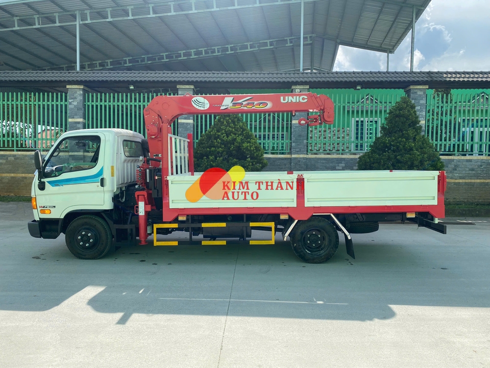 Hyundai W750L Gắn Cẩu Unic 340 (3 Tấn 3 - 4 - 5 Khúc) - Ảnh 5