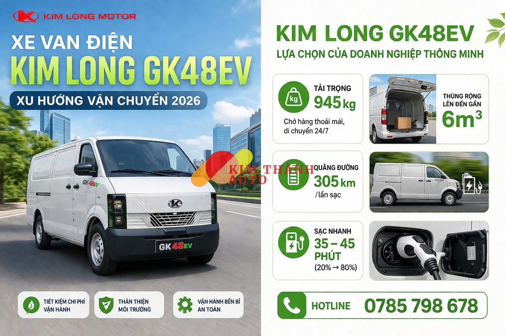 Xe Kim Long Van Điện GK48EV - Ảnh 8